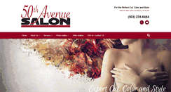 Desktop Screenshot of 50thavenuesalon.com