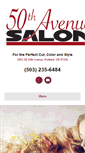 Mobile Screenshot of 50thavenuesalon.com